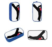 SHLXMDNZ Karate Boy Vector Changeable Belt Colorminimally Printed Large Capacity Pencil Case With European, American, Retro, Modern, Gothic Style Makeup Special Pencil Case