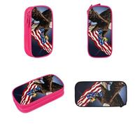 SHLXMDNZ North Bald Eagleminimally Printed Large Capacity Pencil Case With European, American, Retro, Modern, Gothic Style Makeup Special Pencil Case