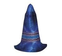 SHLXMDNZ Northern Lights print Hooded Cape For Teenagers, Perfect cloak for Halloween and Theme Parties