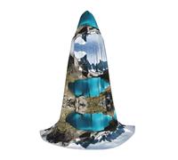 SHLXMDNZ Rocky Mountain print Hooded Cape For Teenagers, Perfect cloak for Halloween and Theme Parties
