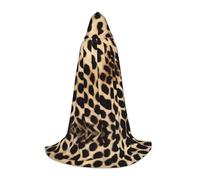 SHLXMDNZ Rough Leopard printed print Hooded Cape For Teenagers, Perfect cloak for Halloween and Theme Parties