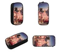 SHLXMDNZ The Old Hollywoodminimally Printed Large Capacity Pencil Case With European, American, Retro, Modern, Gothic Style Makeup Special Pencil Case
