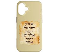 Shma Prayer in Hebrew Text Case for iPhone 16