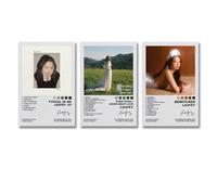 Shmaicheho 3-Pack Laufey Music Album Wall Art Canvas Posters - Aesthetic Decor, 08x12inch (20x30cm), 3pcs Style-3