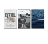 Shmaicheho 3 PCS Sza Music Album Cover Vintage Wall Art Canvas Posters Room Decorative Aesthetic Poster Print Decor 08x12inch(20x30cm)-3pcs Style