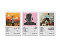 Shmaicheho 3 PCS Tyler Poster The Creator Music Rapper Music Album Cover Wall Art Canvas Posters Room Decorative Aesthetic Print Decor 12x18inch(30x45cm)-3pcs Style