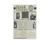 Shmaicheho Frank Poster Ocean Music Album Blond Vintage Canvas Poster Wall Art Decor Living Room Bedroom Decoration Posters 12x18inch(30x45cm) Unframe-style-4