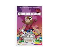 Shmaicheho Kanye Poster West Music Comics Graduation Canvas Poster Wall Art Decor Living Room Bedroom Decoration Posters 24x36inch(60x90cm) Unframe-style