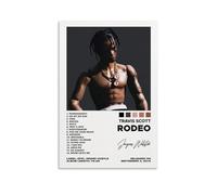 Shmaicheho Travis Poster Scott Rapper Music Album Rodeo Canvas Poster Wall Art Decor Living Room Bedroom Decoration Posters 16x24inch(40x60cm) Unframe-style