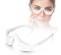 Shmian Under-Eye Therapy Massage Glasses, Eye Therapy Glasses with Microcurrent and Dual Light Modes, Red Light Eye Massage to Relieve Eye Fatigue, Reduce Eye Wrinkles, Portable