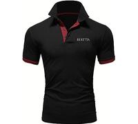 SHMIZZ Men's Polo T-Shirts Short Sleeves for beretta Print Summer Pullover Casual T Shirts Golf Tennis Sport Polo Tee Top Clothes - Teen Gift-E||M