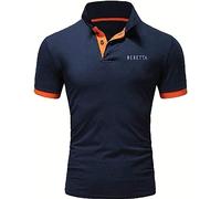 SHMIZZ Men's Polo T-Shirts Short Sleeves for beretta Print Summer Pullover Casual T Shirts Golf Tennis Sport Polo Tee Top Clothes - Teen Gift-C||XL