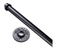 SHMKBDPF Retro wrought iron pipe support bracket, single-layer pipe shelf, wall-mounted(Length30cm)