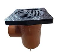 SHMOX 110mm Single Inlet Bottle Gully (Rectangular Grid) - 110mm Underground Drainage Fittings