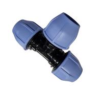 SHMOX 25mm MDPE Equal Tee - 25mm MDPE Tee for Reliable Piping Solutions (Pack of 1)