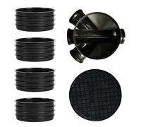 SHMOX 320mm Manhole Inspection Chamber Manhole - Underground Drainage Manhole Set 1 Base, 4 Risers & Round Cover
