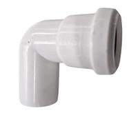 SHMOX 32mm Pushfit Elbow 90° Swivel Bend- Durable Waste Pipe Connector for Plumbing Systems (White)