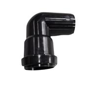 SHMOX 40mm Pushfit Elbow 90° Swivel Bend- Durable Waste Pipe Connector for Plumbing Systems (Black)