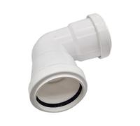 SHMOX 40mm White Pushfit Waste Knuckle Bend- Waste Pipe and Fittings