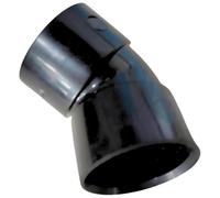 SHMOX 45 Degree Solvent Waste Obtuse Bend- 40mm Waste Pipes and Fittings, Black