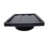 SHMOX Gravity Grille Shutter 155mm External Dimension Ducting Air Vent with 100mm - 4 inch Round Rear Spigot - (Grey)