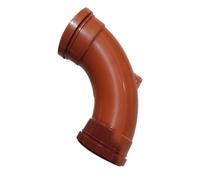SHMOX Rest Bend 110mm Underground Drainage Pipe Fittings Bend Trap Gulley Socket Grid Coupler (Single Socket)