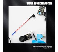 Shmsbdre Fuse Adapter 2-Insert Blade Voltage Tap for Automotive Fuses Quick | Voltage tap capability lets you take power directly from the fuse path, ideal for dash cams, alarms, and other accessories.