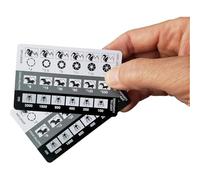 Shmsbdre Photography Viewfinder Card for DSLR - Manual Mode Shutter Guide