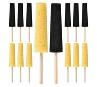 Shmsbdre Pottery Sponge for Clay Sponge - Fits Ceramic Gluing & Painting | Economical 12-piece set with two colors and , reusable sponge sticks that store neatly and last through many sessions.