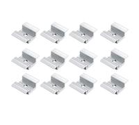 Shmsbdre Solar Centre Clamp Aluminium Alloy 12x Versatile Mounting 51mm | Twelve aluminium alloy PV clamps deliver sturdy centre mounting for all frame heights, silver finish.