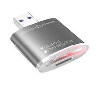Shmsbdre USB SD Card Reader Adapter 5Gbps USB 3.0 for SDHC SDXC MMC for PC | Note: Dual card slots read and write cannot occur simultaneously; they work independently for SD or TF. OS-ready.