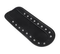 SHMT Black Vinyl Leather Rivet Stud Rear Fender Bib For Harley Softail FXST FXR FLSTN Fat Boy Super Glide Sport Glide 1984-2006