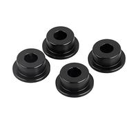 SHMTOOL 4 Pcs Black Solid Aluminum Handlebar Riser Bushings Mounts For Harley Softail Dyna FXR FX Sportster 1973-2017