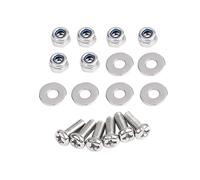 SHMTOOL 6PCS Stainless Steel Front Fender Skirt Bolt Screw Hardware Kit for Harley Touring Road King Electra-Glide Ultra Classic Ultra Limited 1980-2013