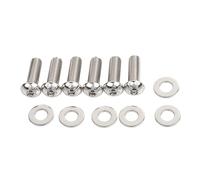 SHMTOOL 6PCS Stainless Steel Rear Fender Strut Bolts Washers Kit for Harley Heritage Softail Classic FLSTC 2007-Up