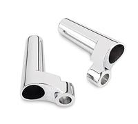 SHMTOOL Aluminum Front Turn Signal Mounts Relocation Kit Chrome For Harley Sportsters XL 1988-up, Dyna FXD 1991-2005