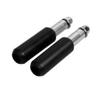 SHMTOOL Black 4.5 Inch Rear Upper Crash Guards Bar Shock Mount Frame Sliders for Harley Dyna Fat Bob FXDF Wide Glide FXDWG Low Rider FXDL 2006-2017