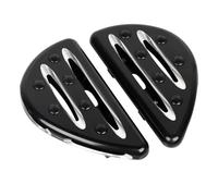 SHMTOOL Black Rear Passenger Floorboard Motorcycle Footboards Foot Pegs Pedals for Harley Touring Road King Street Glide Electra Glide Ultra Limited 1993-later