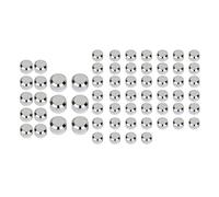 SHMTOOL Chrome 62pcs Motorcycle CNC Engine Bolt Covers Head Bolt Toppers Caps Kit for Harley Touring Electra Glide Road Glide Road King Street Glide Trike 2017-2023 & Softail M8 2018-2023