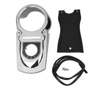 SHMTOOL Chrome ABS Fuel Tank Dash Console with Gas Tank Panel Bib for Harley Dyna Fat Bob FXDF Street Bob FXDB 2008-2013