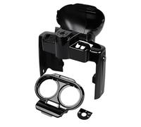 SHMTOOL Gloss Black Motorcycle Gauge Cover Instrument Nacelle Speedo Housing Fairing Ignition Switch Panel Trim for Harley Road Glide 1998-2013