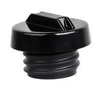 SHMTOOL Motorcycle Black Plastic Vented Gas Cap Fuel Tank Cap Fit for Harley Touring Electra Road Street Glide Dyna Fat Bob Sportster XL 1982-up