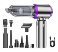 Shnbkls Flexup V-21 Blower & Vacuum, High Power Handheld Cordless Vacuum For Car, Portable & Rechargeable, 22,000pa Powerful Inflatable Dual-Purpose Blower, Three Speed Adjustment Functions (Purple)