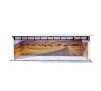Shntig 1: 64 Model Car Display Garage Parking Lot with Interior Lighting Dustproof Acrylic Storage Case for Diecast Car Collectors