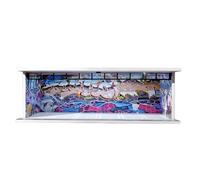 Shntig 1: 64 Model Car Display Garage Parking Lot with Interior Lighting Dustproof Acrylic Storage Case for Diecast Car Collectors