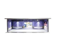 Shntig 1: 64 Model Car Display Garage Parking Lot with Interior Lighting Dustproof Acrylic Storage Case for Diecast Car Collectors