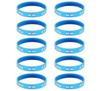 Shntig 10 Piece 2026 Year Soccer Event Wristbands Wrist Chain with 2026 Competing Countries Flags for Fan Flag Bracelets