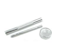 Shntig 100 Count Decorative Star Studs with Carrying Case Mounting Tool Star Shape Embellishments Perfect for Craft Projects Rivets Jewelry Making