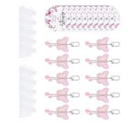 Shntig 10Pieces Bright Butterfly Themed Keychains Constructed with Portable Acrylic Perfect for Gift Giving Celebration Supplies