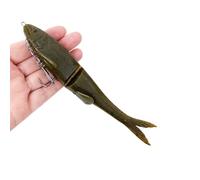 Shntig 12cm / 17cm Fishing Lures Slow Sinking Baits V Tail Swimbaits Angling Simulation Flexible Soft Swimming Lures Fish Baits Simulation Fishing